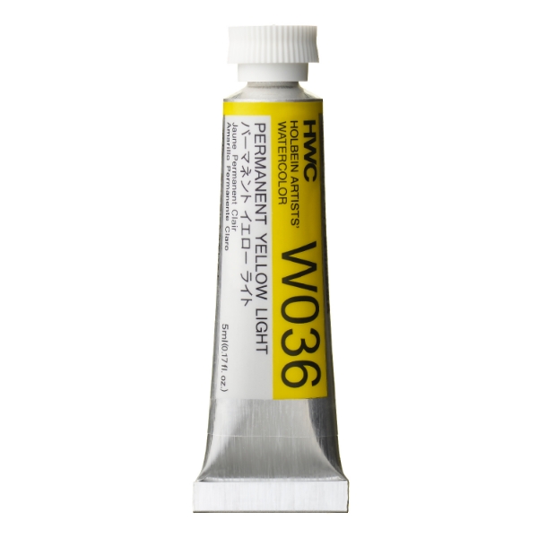 Picture of Holbein AWC Permanent Yellow Light A 5ml-W036