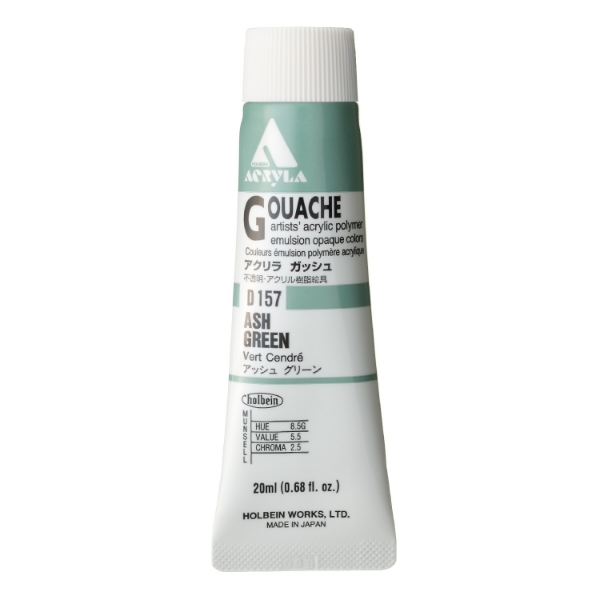 Picture of Holbein Acrylic Gouache Ash Green A 20-ml D157