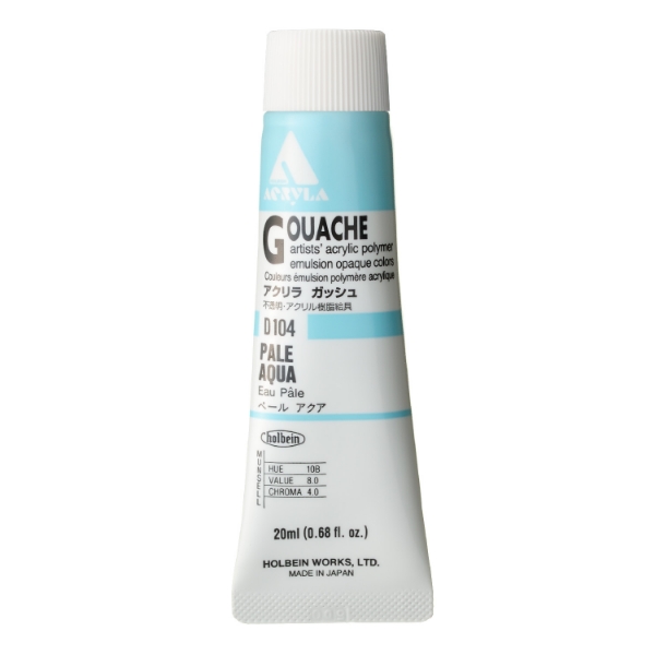 Picture of Holbein Acrylic Gouache Pale Aqua A 20-ml D104