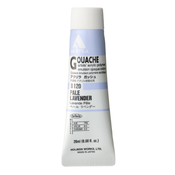 Picture of Holbein Acrylic Gouache Pale Lavender A 20-ml D120