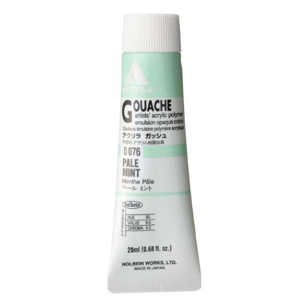 Picture of Holbein Acrylic Gouache Pale Mint A 20ml-D076