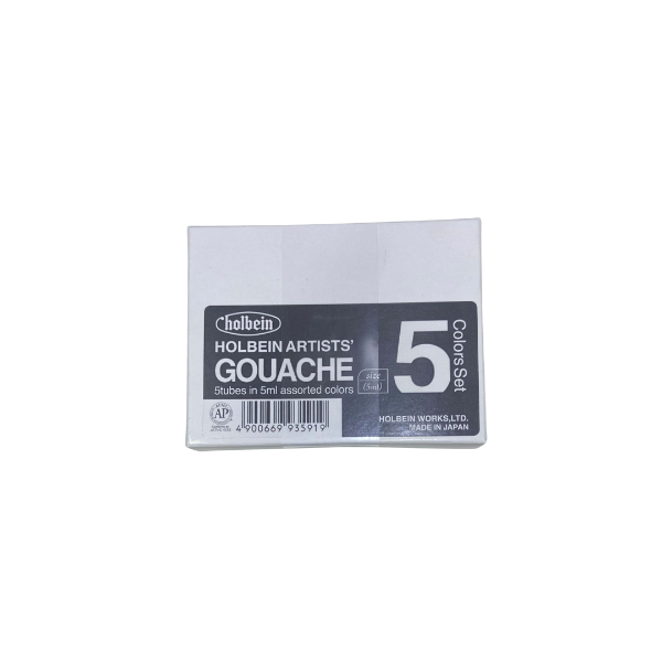 Picture of Holbein Gouache Sample Color Set of 5X5ml -G799