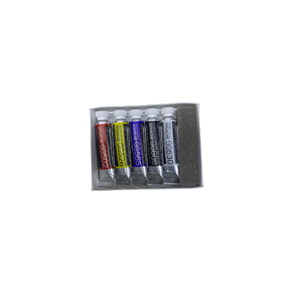 Picture of Holbein Gouache Sample Color Set of 5X5ml -G799