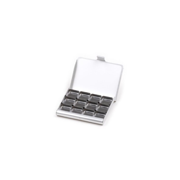 Picture of Art Tool Kit Watercolour Demi Palette with 12 Steel Pans Sliver-Small 