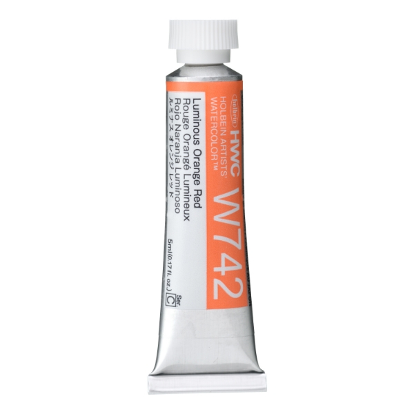 Picture of Holbein AWC Luminous Orange Red C 5ml-W742