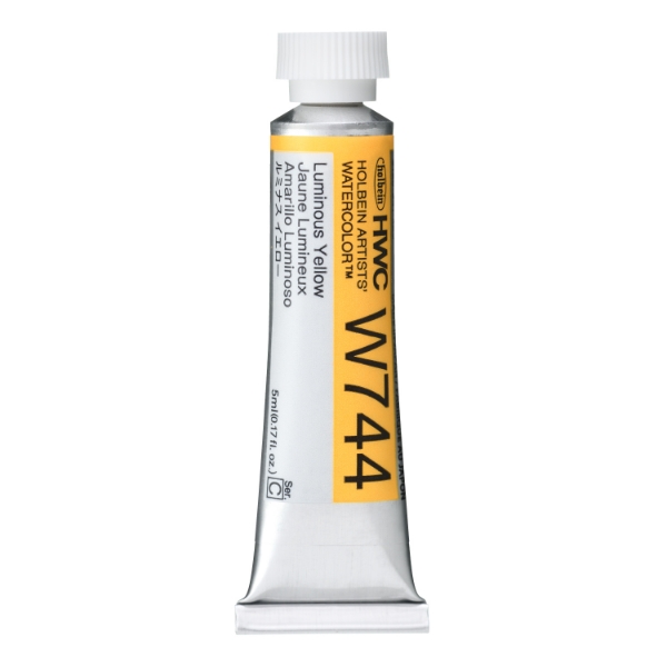 Picture of Holbein AWC Luminous Yellow C 5ml-W744