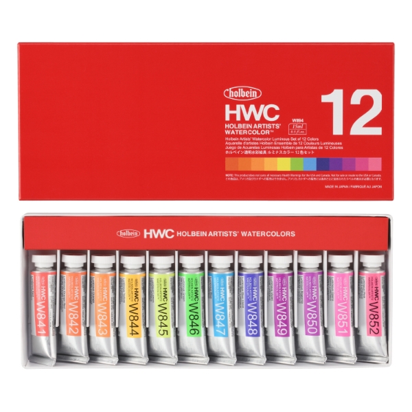 Picture of Holbein Watercolor Set 12X15ml-W894