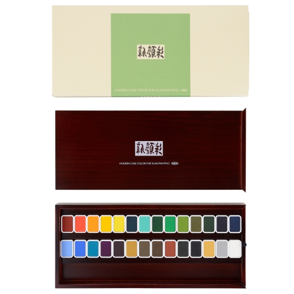 Picture of Holbein ShinGansai Watercolor Cake Set of 28-N353