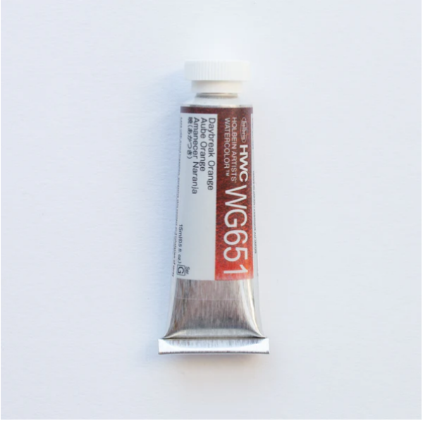 Picture of Holbein Granulating WC Daybreak Orange G 15ml-WG651