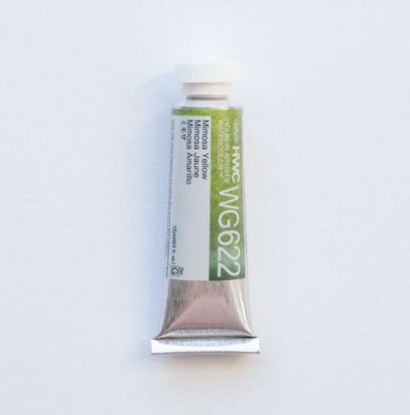 Picture of Holbein Granulating WC Mimosa Yellow G 15ml-WG622
