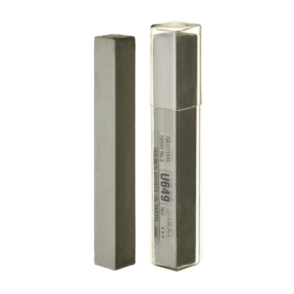 Picture of Holbein Oil Pastel Neutral Grey 3-U649
