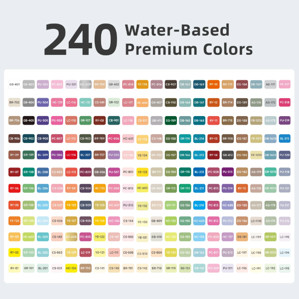 Picture of Languo Acrylic Brush Tip Marker Colors  with Bag