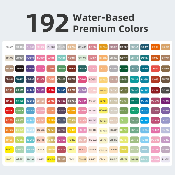 Picture of Languo Acrylic Brush Tip Marker Colors  with Bag