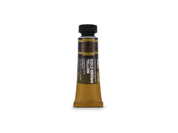 Picture of Mijello Tourmaline Two Tone Granulation Watercolour - Gold Brown Yellow 15ml SR-C (W803)
