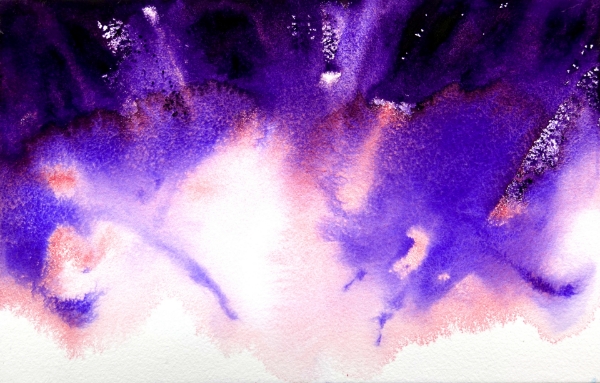 Picture of Mijello Tourmaline Two Tone Granulation Watercolour - Aurora Violet 15ml SR-B (W810)