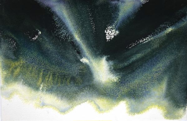 Picture of Mijello Tourmaline Two Tone Granulation Watercolour - Jade Green 15ml SR-D (W828)