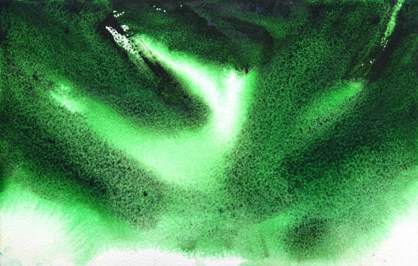 Picture of Mijello Tourmaline Two Tone Granulation Watercolour - Pine Green 15ml SR-C (W835)