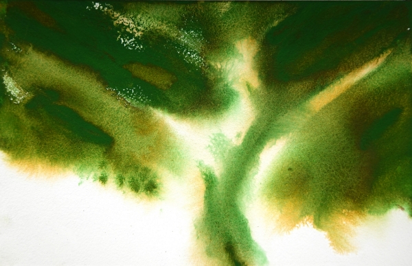 Picture of Mijello Tourmaline Two Tone Granulation Watercolour - Moss Green 15ml SR-D (W837)