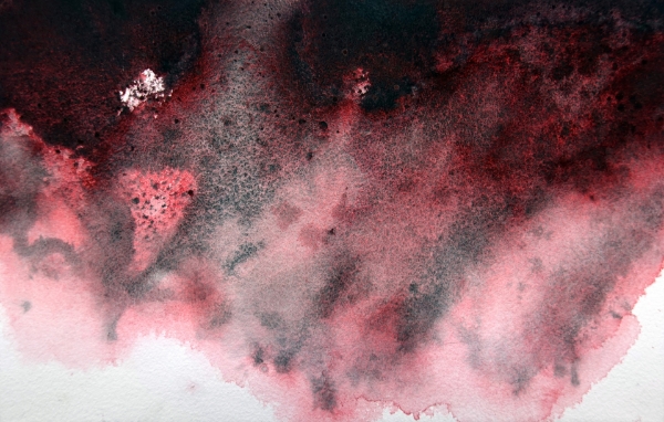 Picture of Mijello Tourmaline Two Tone Granulation Watercolour -  Burgundy Red 15ml SR-C (W846)