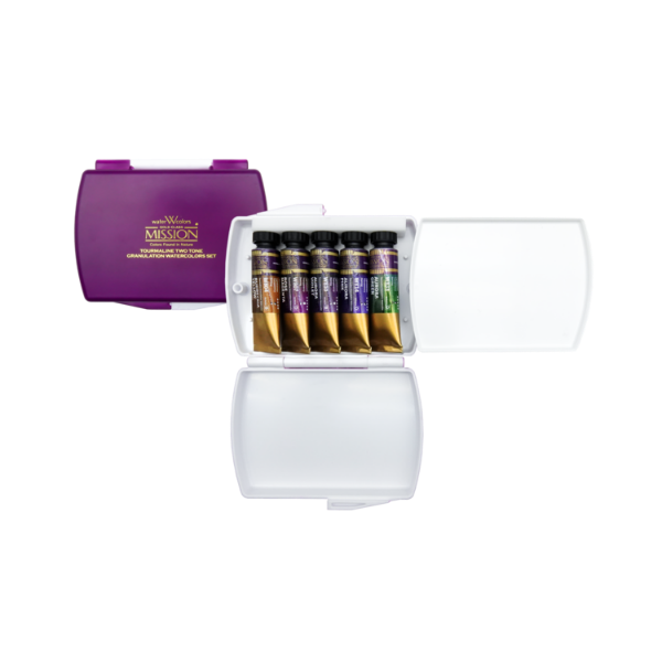 Picture of Mijello Mission Tourmaline Two Tone Granulation 5 x 15 ml colour set -SPRING (MGC-0405S)