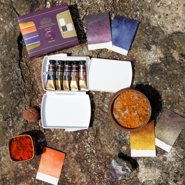 Picture of Mijello Mission Tourmaline Two Tone Granulation 5 x 15 ml colour set -AUTUMN (MGC-0405A)
