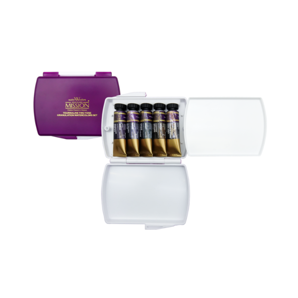 Picture of Mijello Mission Tourmaline Two Tone Granulation 5 x 15 ml colour set -Winter (MGC-0405W) 