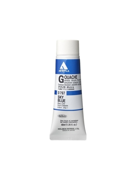 Picture of Holbein Acrylic Gouache Sky Blue A 20ml-D097
