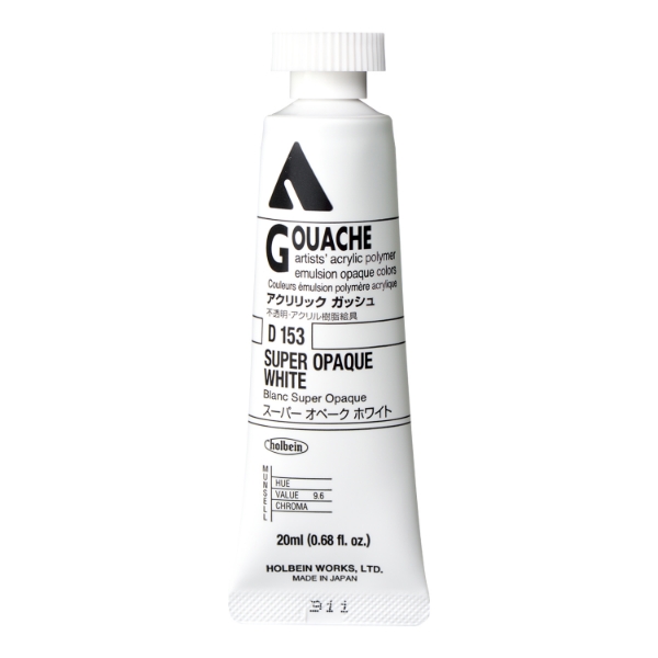 Picture of Holbein Acrylic Super Opaque White C 20-ml D153