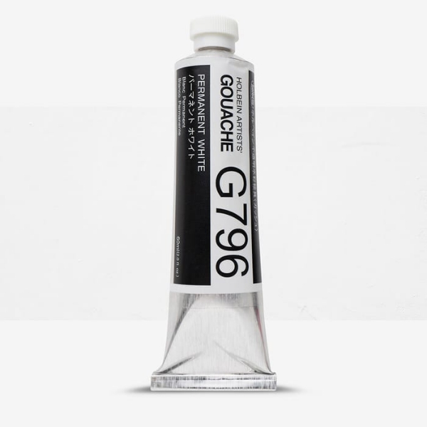 Picture of Holbein Gouache Permanent White A 60ml-G796