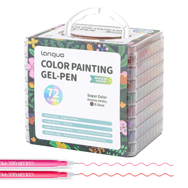 Picture of Languo Colour Gel Pen Set of 72 - Advanced 