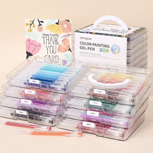 Picture of Languo Colour Gel Pen Set of 72 - Advanced 