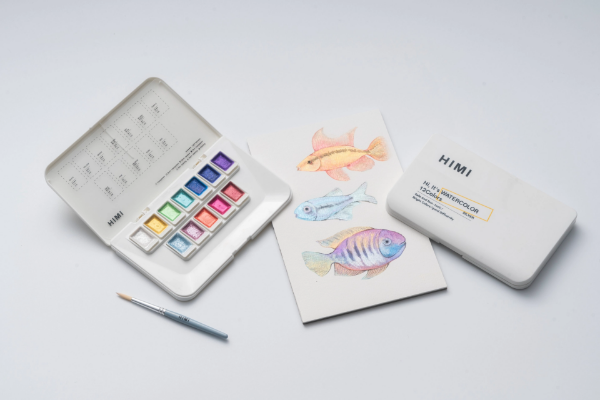 Picture of MIYA HIMI WATERCOLOR SILVER SET OF 12