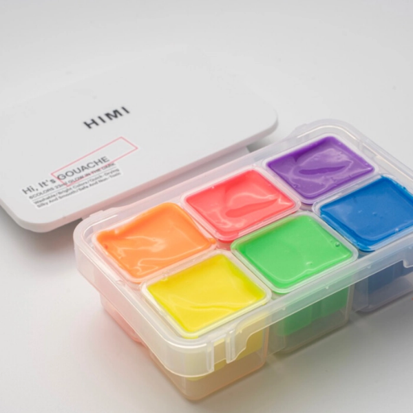 Picture of MIYA HIMI GLOW IN THE DARK GOUACHE PAINT SET 6X23ML