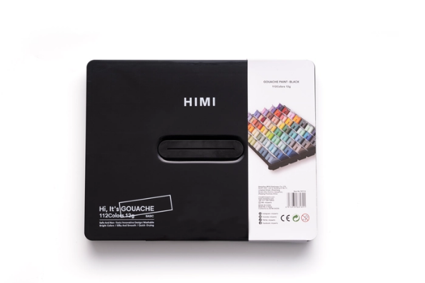 Picture of MIYA HIMI GOUACHE PAINT TWIN CUP BLACK 112X12GMS