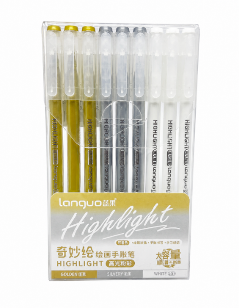 Picture of Languo Colour Gel Pen Set of 9