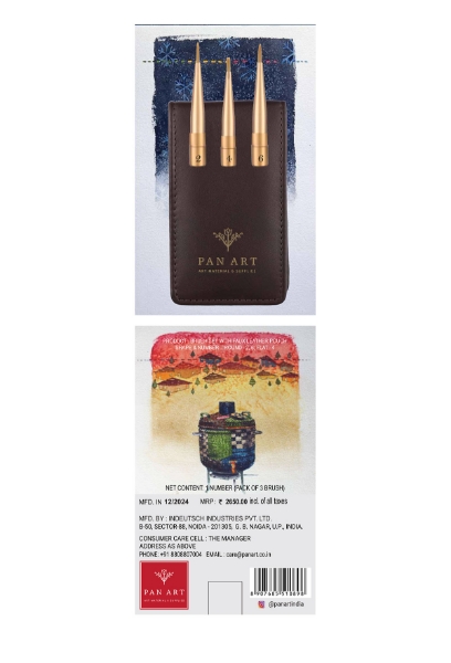 Picture of PAN ART D TOUR TRAVEL BRUSH SET OF-3