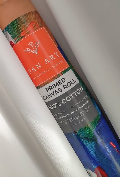 Picture of PAN ART PRIMED CANVAS ROLL 84INCHES 5MTR - COTTON 