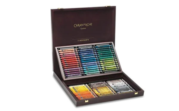 Picture of Caran d’Ache NEOCOLOR™ II Aquarelle – 84 Colour Wooden Gift Box (Special Edition)