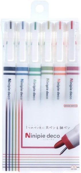Picture of Sunstar Ninippie Deco Pen & Marker Set of 6 S4591780 