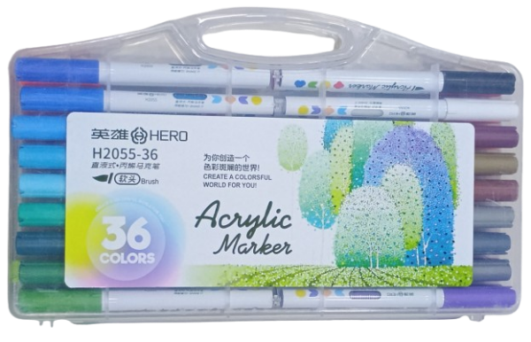 Picture of HERO Acrylic Marker pen Set of 36 H2055 - 36