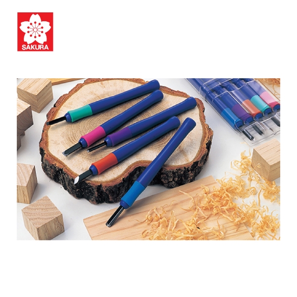 Picture of Sakura Carving Tools with Rubber Grip Set of 5