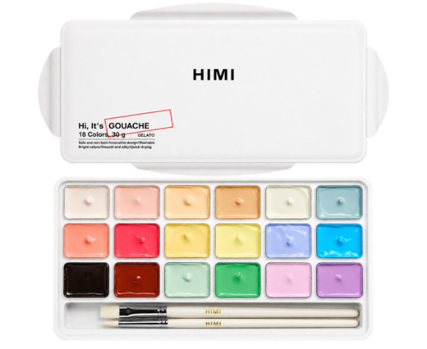 Picture of MIYA HIMI GOUACHE PAINT COLORS SET 18X30GM GELATO TST237