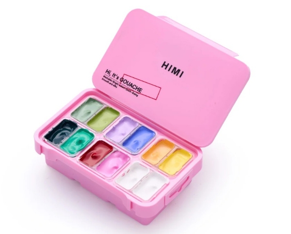 Picture of MIYA HIMI GOUACHE TWIN CUP FRESH BOTANIC 12X12GM-TST226